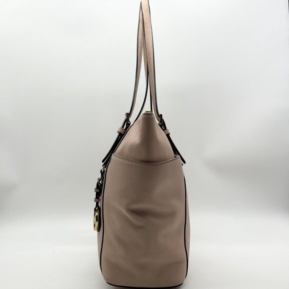 Michael Kors Light Pink Pebbled Leather Jet Set Tote & Wristlet - Picture 4 of 12